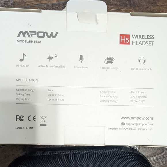 Mpow H5 wireless noise cancelling headphones - Picture 8 of 8